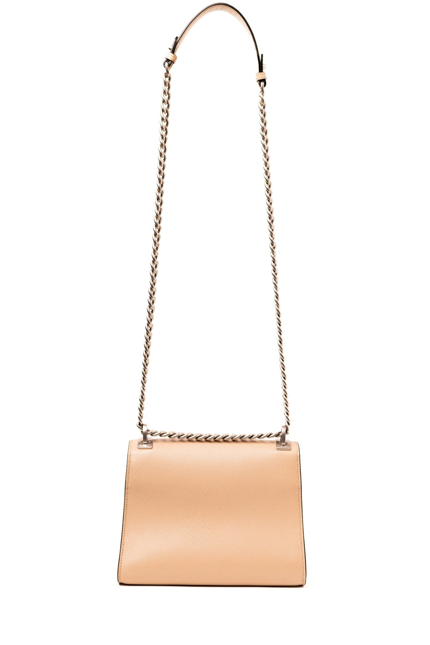 Prada Saffiano Cuir Monochrome Chain Bag